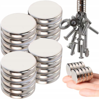 Magnety neodymové 10x2mm 10ks extra silné