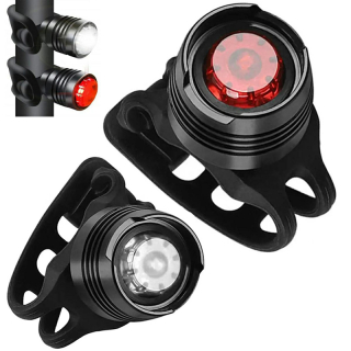 Predné a zadné svetlo na bicykel