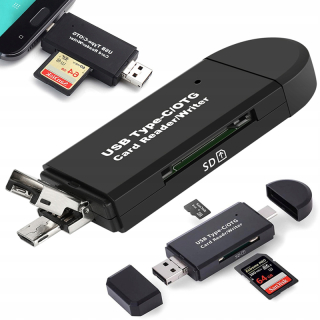 USB Čítačka pamäťových kariet 3v1