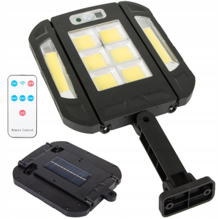 Nástenná solárna COB 136 LED lampa 90W s diaľkovým ovládaním