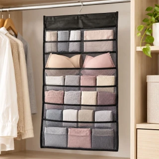 Závesný organizér na spodnú bielizeň 70 × 40 cm, 22 priehradiek