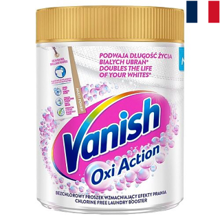 VANISH GOLD Oxi Action - Prášok na škvrny 470g white