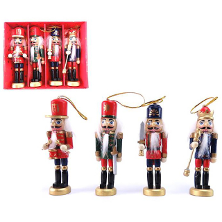 Luskáčik 12,5 cm - Vianočná drevená figúrka 