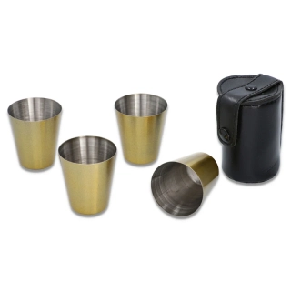 Poháriky turistické zlaté 30ml