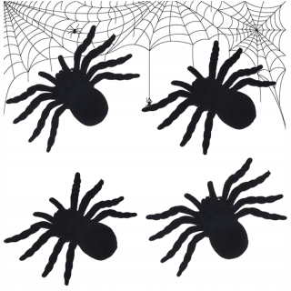 Halloweenska dekorácia Pavúk 4ks