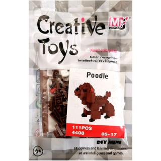 Kecja Poodle - Detská skladačka so šablónou 111 ks