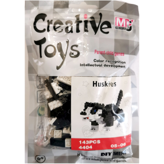 Kecja Huskies - Detská skladačka so šablónou 143 ks