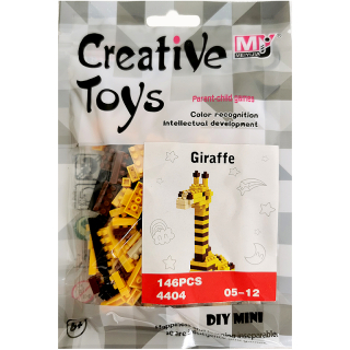 Kecja Giraffe - Detská skladačka so šablónou 146 ks