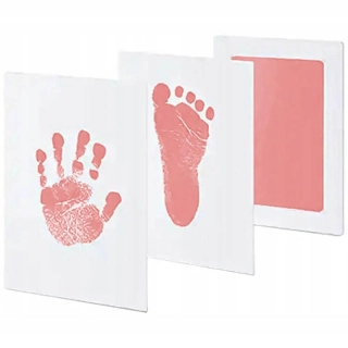 Súprava na vytváranie odtlačkov ručičky a nožičky bábätka ružová