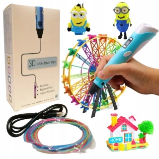 3D pero s 3x1m filamentami USB