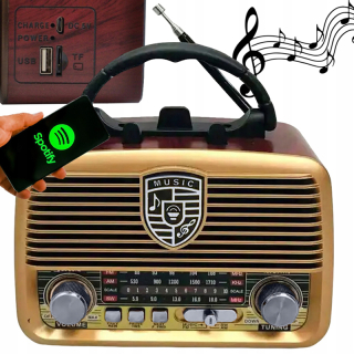 Prenosné retro rádio ICF-F24 bluetooth USB