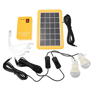 Prenosné solárne osvetlenie 2xLED žiarovka + solárny panel