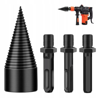Kužeľový tŕň na štiepanie dreva 32mm s adaptérmi