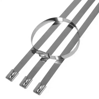 Sťahovacie pásky kovové 200x4,6mm 100ks