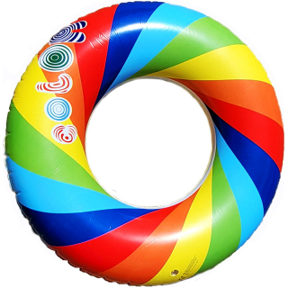 Koleso nafukovacie 75cm Dúha