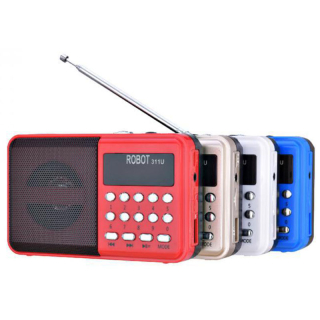 Vreckové mini FM USB rádio 