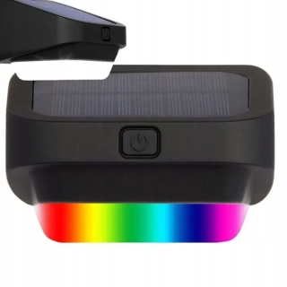 Záhradná solárna lampa závesná RGB
