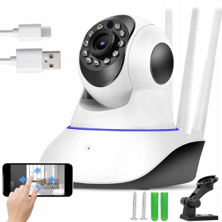 Interiérová WiFi IP kamera s nočným videním, detektorom pohybu + audio 2,4GHz