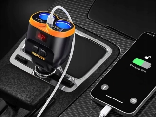 Rozdeľovač autozásuvky 12-24V 2xUSB-A 1xUSB-C 80W