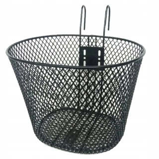 Kôš na bicykel kovový čierny