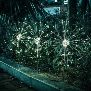 Solárne LED záhradné lampy - Púpavy 2ks