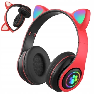 Bezdrôtové Bluetooth slúchadlá červené
