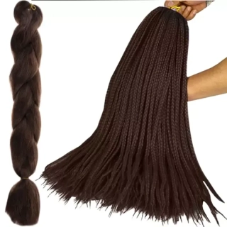 Syntetické vlasy - Vrkoč hnedý 60cm