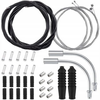 Súprava brzdových a prehadzovacích laniek na bicykel s príslušenstvom