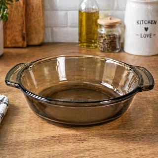 Sklenená miska z dymového skla 15cm