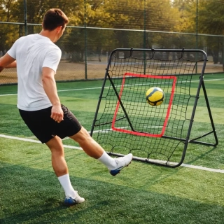 Rebounder - Odrazová futbalová tréningová sieť 120 x 120 x 72 cm