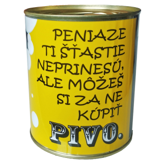 Pokladnička-konzerva Pivo 12cm