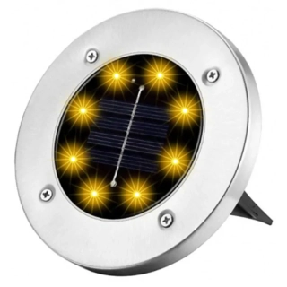 Záhradná solárna lampa 8LED - 4ks