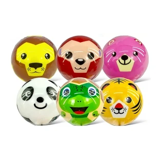 Antistresová loptička Smiley 6,3 cm – žltá
