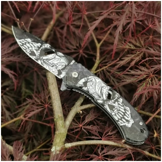 Vreckový nôž White Skull 21/9cm