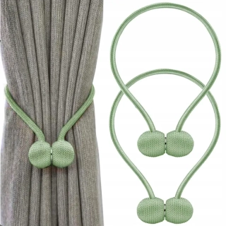 Ozdobná spona na záves 45cm (2ks) zelená