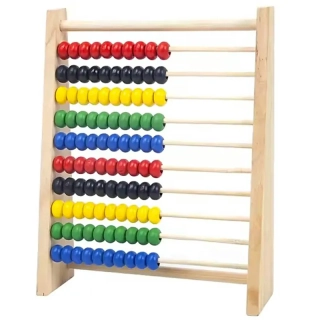 Drevené počítadlo pre deti 100 guľôčok