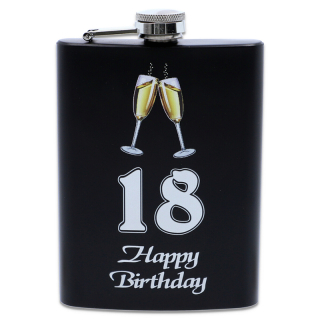 Ploskačka nerezová 18 Happy Birthday 240ml