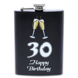 Ploskačka nerezová 30 Happy Birthday 240ml
