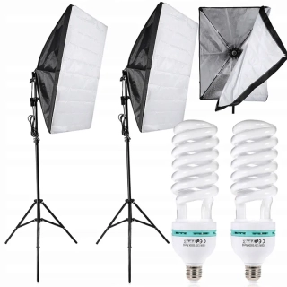 Sada lámp Softbox pre fotoštúdio 2×135 W