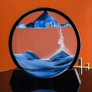 Dekorácia Pohyblivý piesok 3D obraz 25x26cm