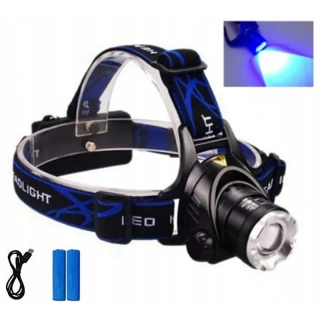Čelovka LED UV 6 XM-L 8W