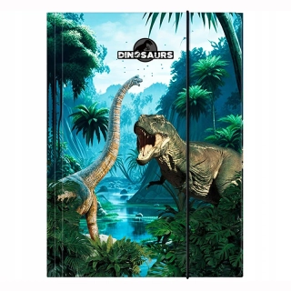 Dinosaurus T-REX - Školský obal s gumkou A4