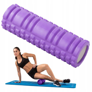 Valec na cvičenie - Joga roller fialový 30cm
