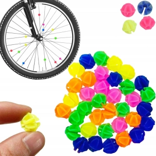 Ozdobné korálky na špice bicykla 36 ks