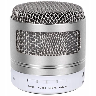 Mini reproduktor Bluetooth strieborný