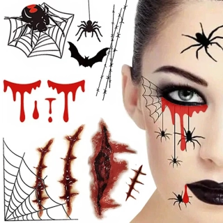 Halloweenske tetovačky 12x19cm