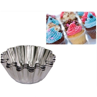 Formičky na muffiny kovové - 10ks 