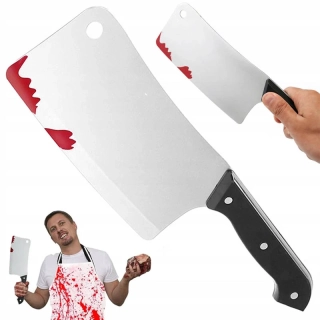 Halloweenska dekorácia Krvavý sekáčik