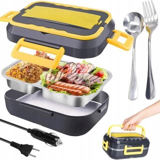 Obedár Lunchbox ohrievací 12V/220V 900ml čierny