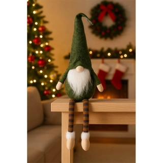 Vianočný škriatok 50cm zelený